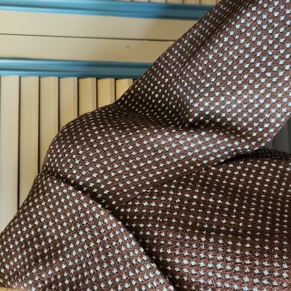 Vintage Liz Claiborne Brown Textured Double-Breasted Blazer - Picture 7 of 15